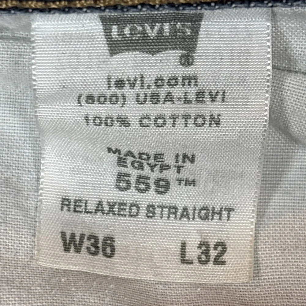 Levis 559 Relaxed Straight Leg Jeans Mens 36x32 Light Wash Blue Denim‎ Baggy Y2K